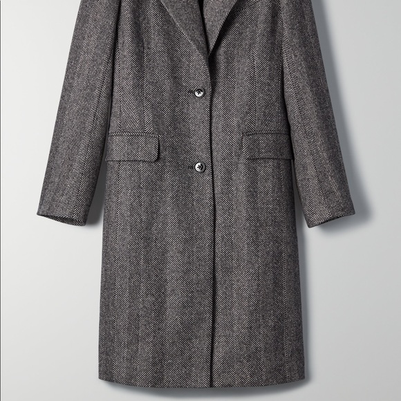 Aritzia wool herringbone coat - Picture 3 of 8